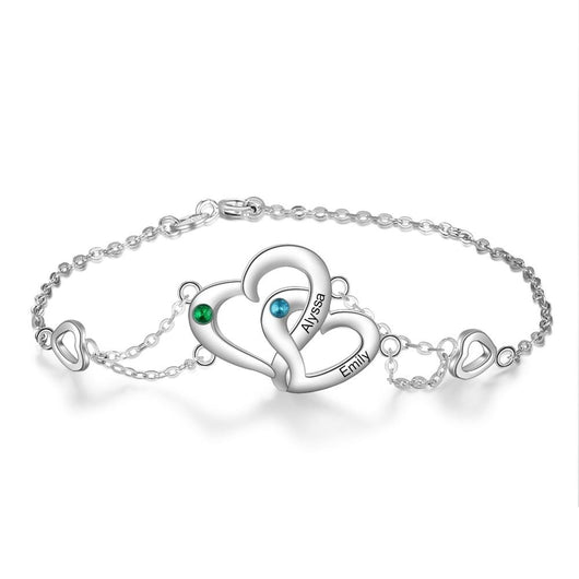 Intertwined Heart Bracelet